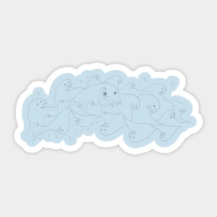 Line Monsters Sticker